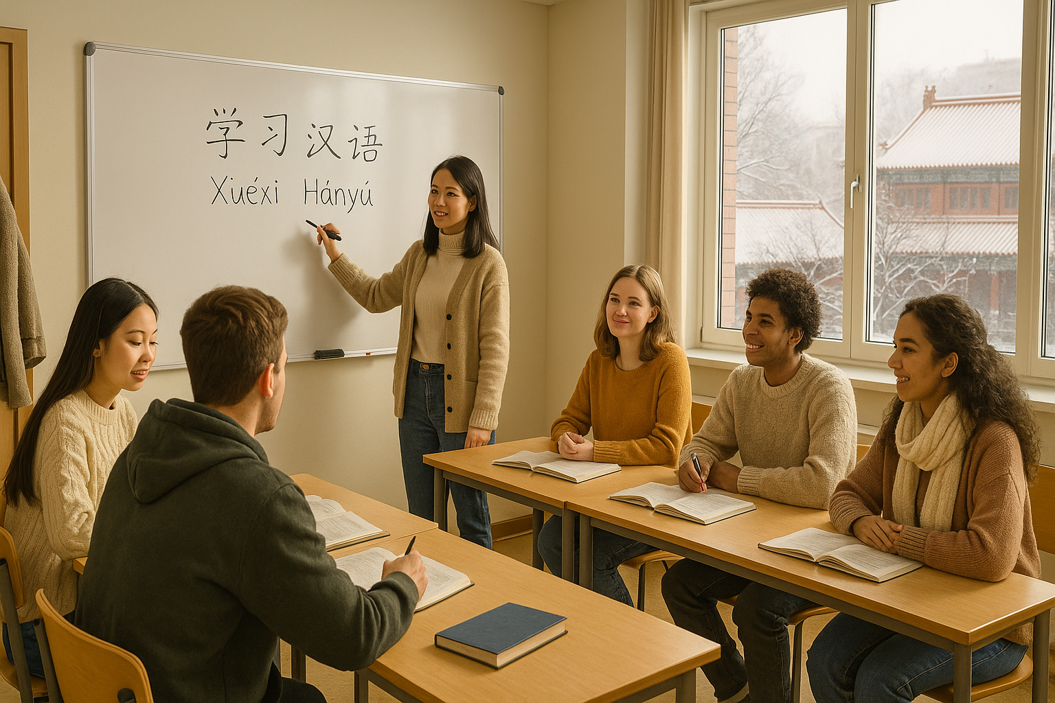 Bright and modern classroom at Mandarin Zone