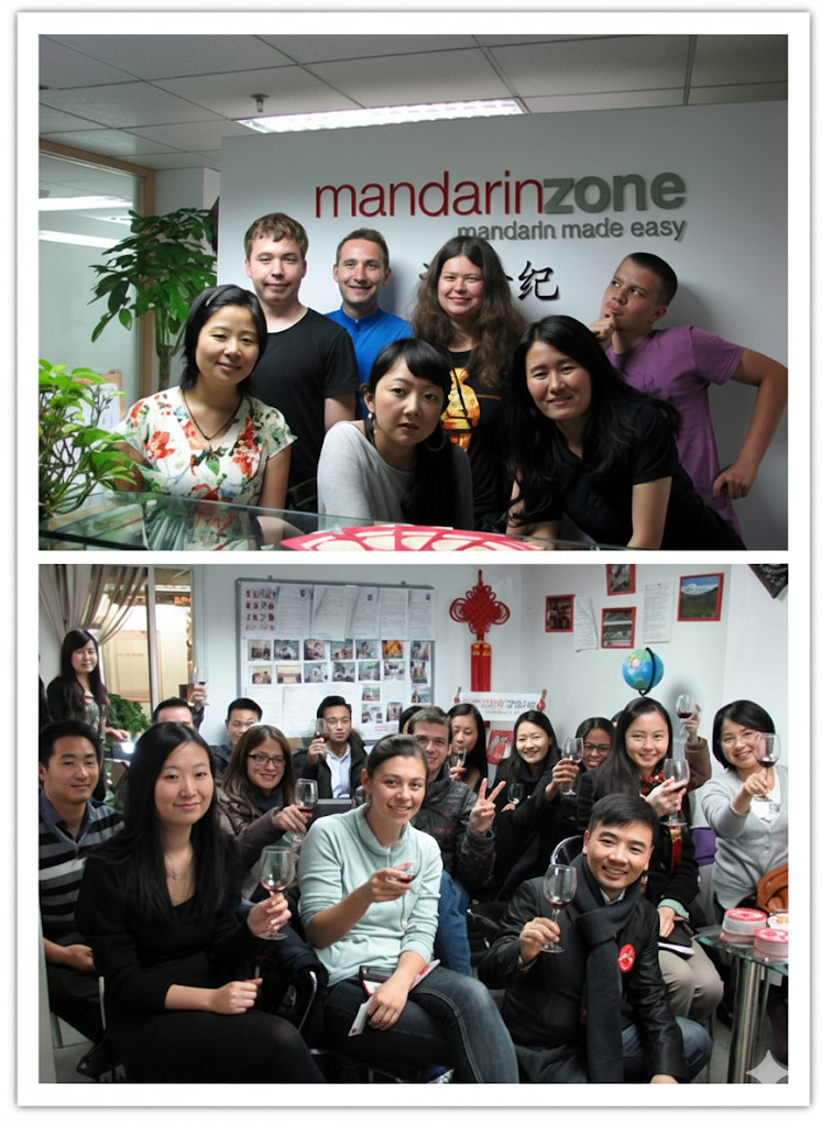 Students conversing in the common area